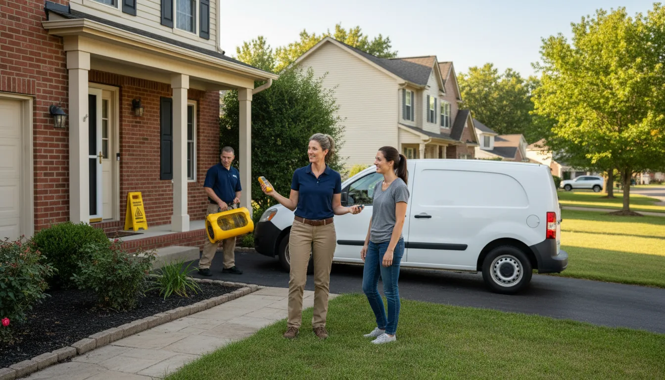 Water restoration image for Dehumidification And Cleanup Services in Littcarr, KY